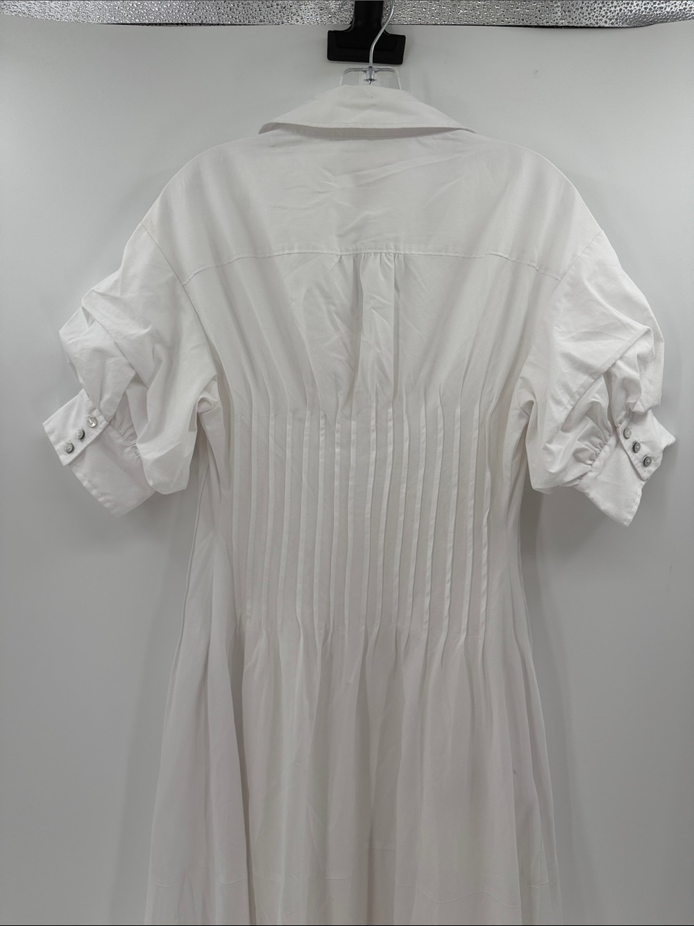 Cinq A Sept Women's Monty Pleated Midi Dress - White - 8 - New with tags - Picture 11 of 13